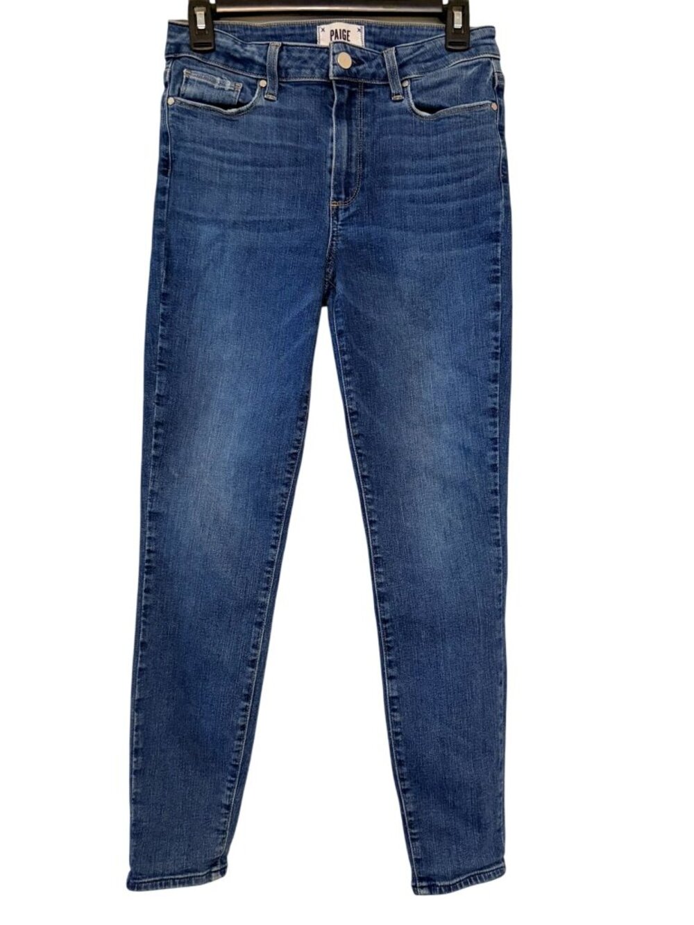 Anthropologie Paige Medium Wash Hoxton Ankle Jeans 28 Waist 27" Inseam